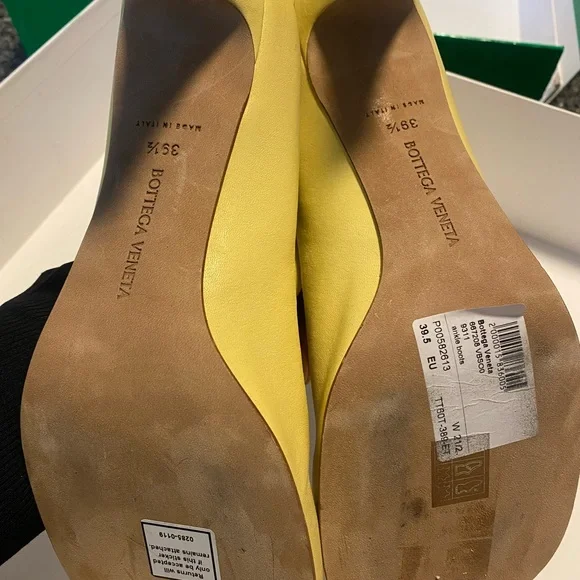 Bottega Veneta Yellow Heeled Boots